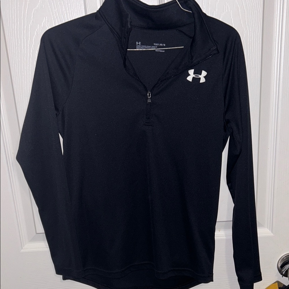 Under Armour Black Long Sleeve Kids Shirt